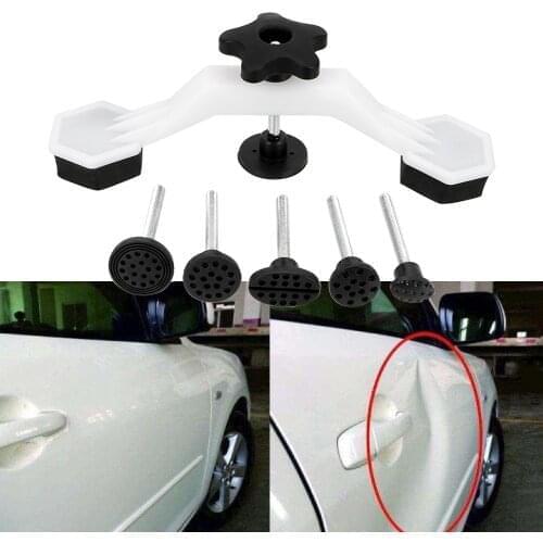 1 Set Pulling Bridge Puller Car Dent Repair Tools Body Damage Pulling Fix Tool Hand Repair Tools Kit Glue Tabs