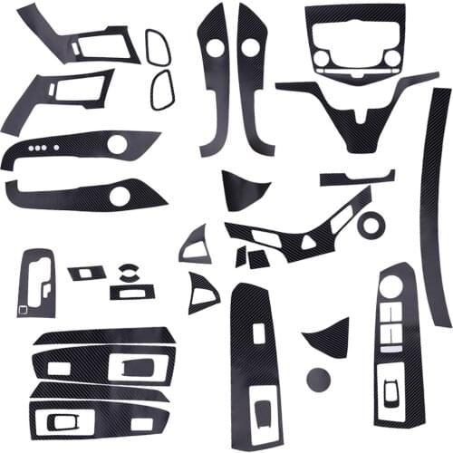 1 Set Car Interior 3D Cover Trim Stickers Carbon Fiber Style PVC Fit for Chevrolet Cruze 2009 2010 2011 2012 2013 2014 2015