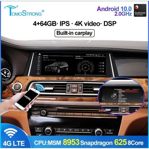 Android10 Car radio multimedia player for BWM 7 Series F01 F02 CIC NBT 2009-2015 IPS Screen Carplay 4G LTE Snapdragon 8-Core
