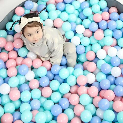 7CM/8CM 100PCS Colors Baby Plastic Balls Water Pool Ocean Wave Ball Large Size Eco-Friendly Transparent Pit Kids Outdoors Toys