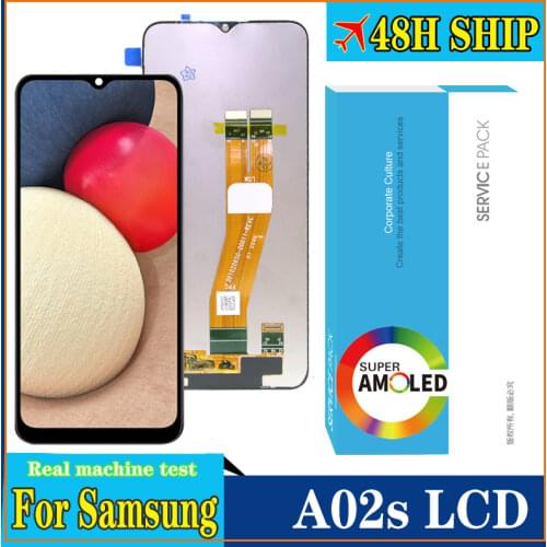 100% Original 6.5'' Display for Samsung Galaxy A02s A025M A025F/DS A025G/DS A025M Full LCD Touch Screen Repair Parts