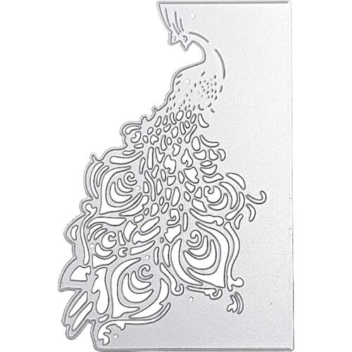 DIY Peacock Cutout Printing Carbon Steel Mould, Clear Stamp Embossing Mold for Paper Card and Craft Gift Making