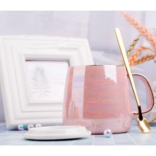 Ceramic Mugs Coffee Cups Gold Inlay Coffe Mug With Handle Tea Cup Milk Mug Creative Heat Insulation Home Office Espresso Cups