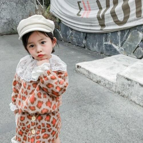 Girls Suits Top + Skirts Kids Cotton Teenagers Leopard Spring Summer Tracksuits For 4-12 Years Outfits Children Clothing Set Out