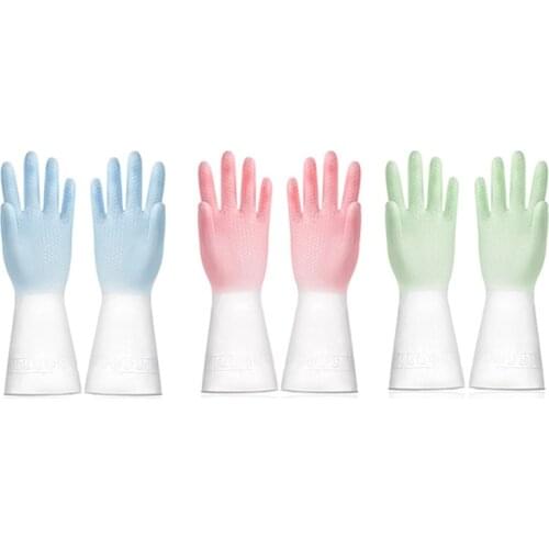 1pc Latex Gloves Non-Slip Kitchen Housework Clean Laboratory Rubber Latex Gloves Household Cleaning Household Gloves