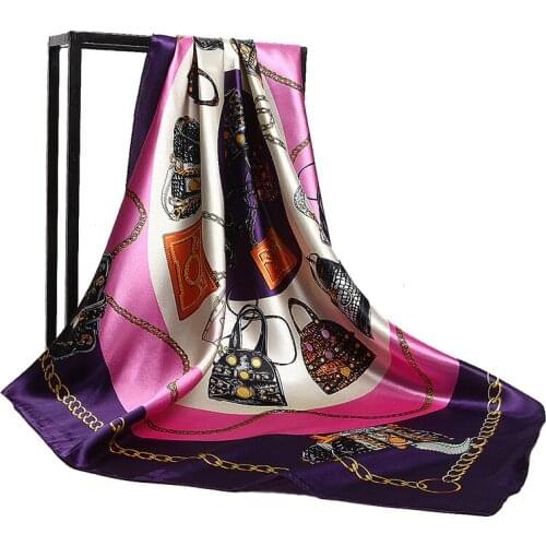 Chinese Quality Silk New Style Spring And Summer Women Silk Scarves Beach Headscarf Lady Fashion Print Lovely Square Scarf Shawl