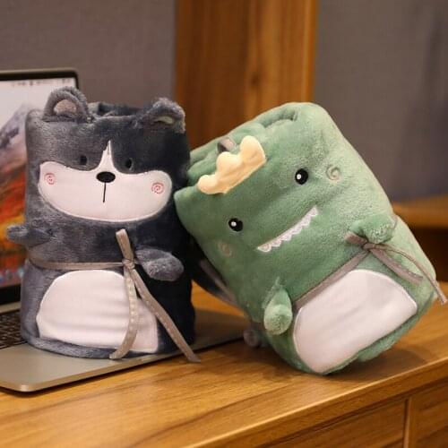 Soft and comfortable blanket air conditioning is portable home office nap blanket flannel fabric blanket gift for girls