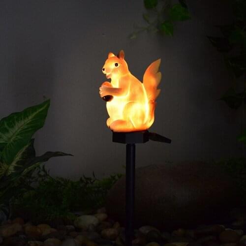 Street and Path Outdoor Lighting Waterproof and Waterproof Solar Landscape Plug-In Light Led Lawn Light Squirrel Modern Garden