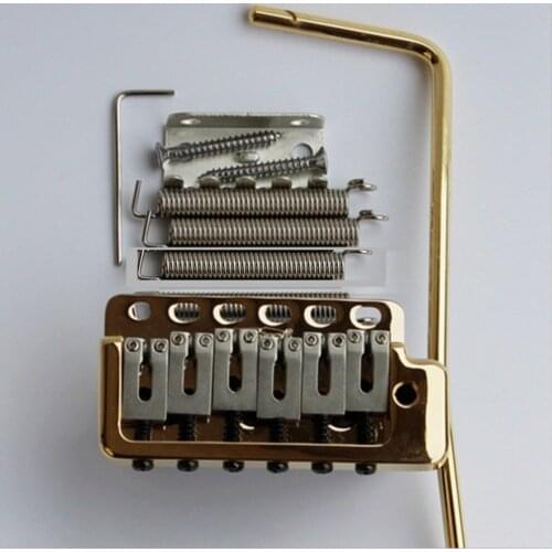 NEW Wilkinson WVP6 TREMOLO BRIDGE + Stainless Steel Saddles Gold From Korea