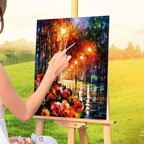 Park Flowers DIY Painting By Numbers Kit Oil Paints 40*50 Oil Painting Decorative Paintings For Handicraft