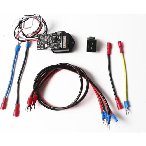 Prusa i3 MK3 Power Panic V 0.4 High Voltage With 10A 250V Fuse Switch,with wiring harness, switch