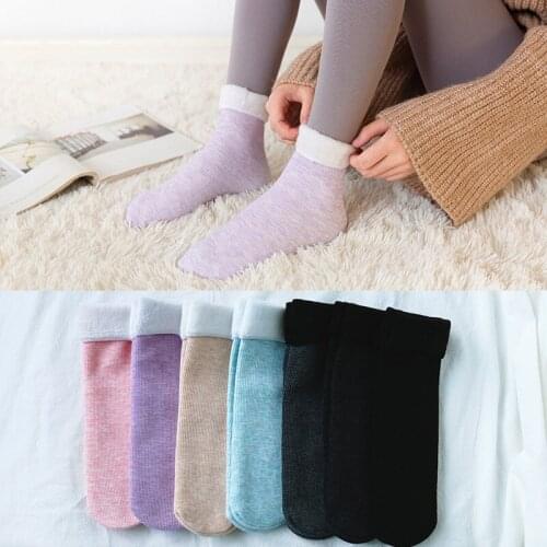 Clearance Sales Women Long Socks Winter Thicken Warm Soft Boots Floor Sleeping Underwear Kawaii Girls Harajuku Vintage Homewear