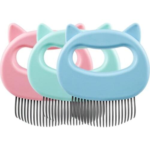 Pets Cat Brush Massage Comb Hair Removal Open Knot Grooming Hair Shedding Cleaning Brush For Small Dog Katten Cat Accessories