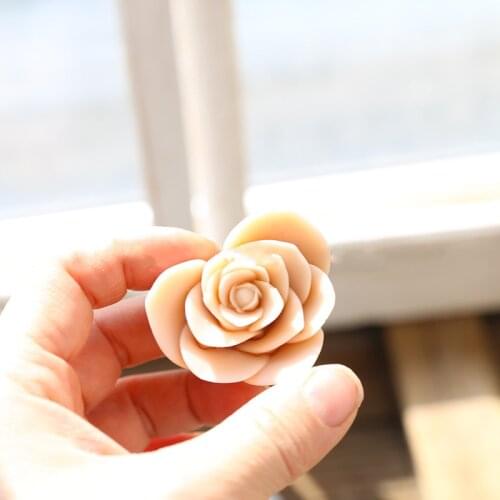 Love Rose Soap Molds Rose Flower Aromatherapy Gypsum Candle Moulds chocolate car decoration silicone Soap mold