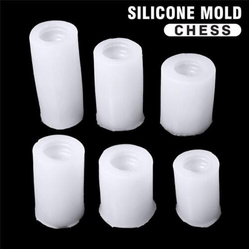 Silicone Mold Clear Crystal International Chess Chessboard Chess Silicone Mold Resin Epoxy Casting Mould For DIY Handmade Tool