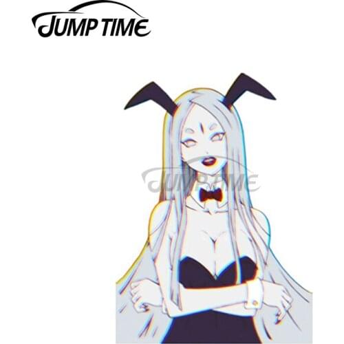 Jump Time 13 x 8cm For Bunny Kaguya Sexy Waifu Girl Car Stickers Vinyl Car Styling Decor Bumper Window Waterproof VAN RV Decal