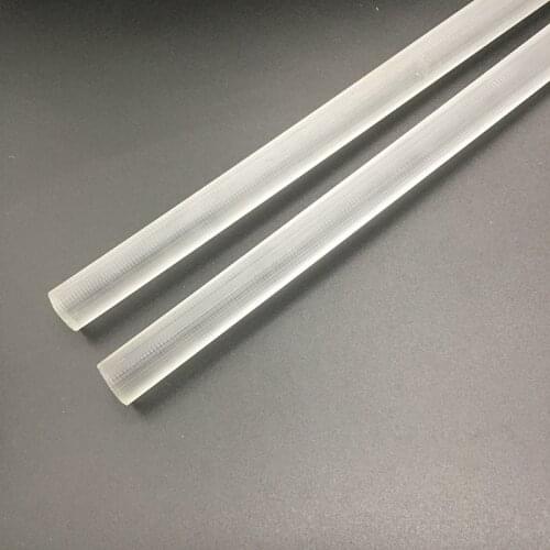 0.5m Highly transparent PC rods thermostability High hardness Polycarbonate stick dia.15mm~50mm