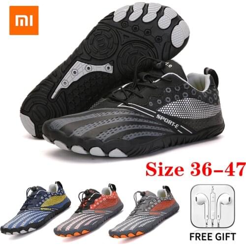 Xiaomi Youpin Outdoor Sneakers Hiking Walking Shoes Men Women Large Size Breathable Non-slip Fitness Training Flats Size 36-47