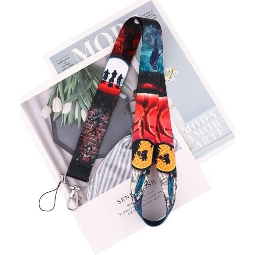 MD898 DMLSKY Funny Cartoon Tv Show Lanyard Keychains Accessory For Mobile Phone USB ID Badge Holder Keys Straps Tag Neck lanyard