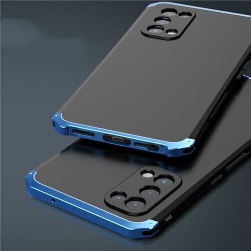 Luxury Armor Metal Aluminum+PC Heavy Duty Phone Protect Funda Coque Cover For OPPO reno5 CASE