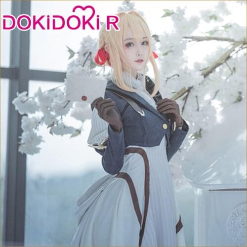PRE-SALE DokiDoki-R Anime Violet Evergarden Cosplay Costume Women Dress Violet Evergarden Cosplay Anime