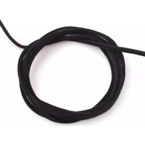 10meter/pack width 3mm mixed color Korean Velvet Leather Cord string Rope Lace jewelry Accessories Findings DIY for friend