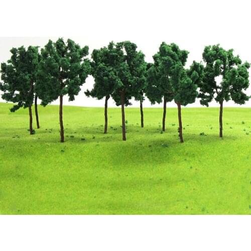 30PCS Iron wire Model Trees HO N 6cm model railroad trees 6030 terrarium miniatures model building kits 1:43-1:300 tree