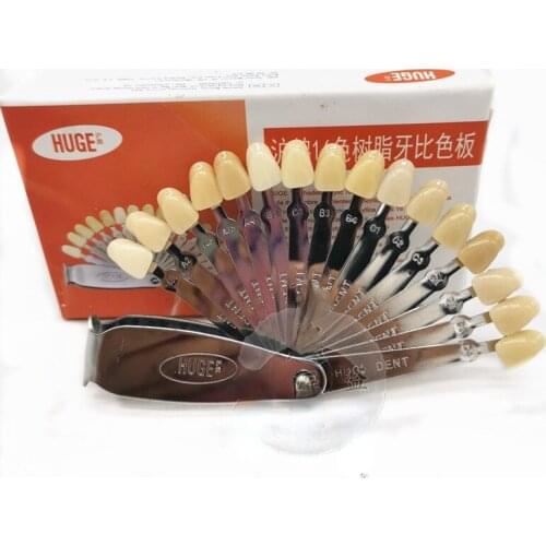 6D Nano Beautiful Dental 16-color Color Chart Cold Light Beauty Dental Resin Color Comparison