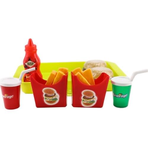 8pcs Simulation Fast Food Play Cuisine Kids Pretend Role Kitchen Toy Gift