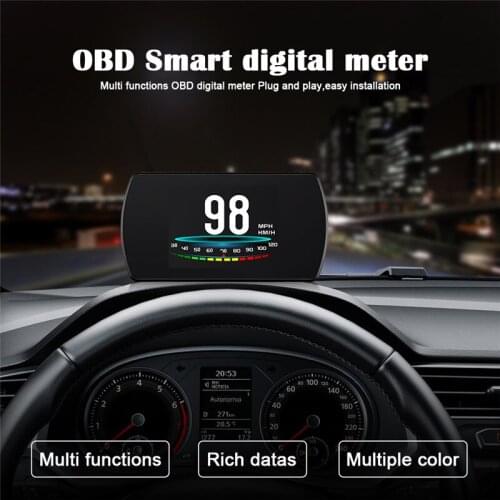 Car HUD Head Up Display OBD 2 II EUOBD Overspeed Warning System Projector Windshield Auto Electronic Voltage Alarm OBD2 Scanner