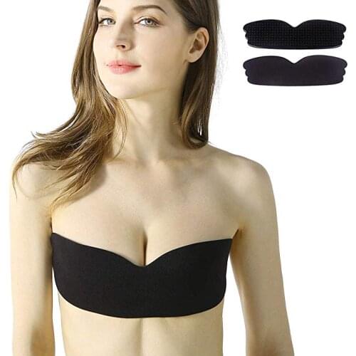 Bras For Women Push Up Adhesive Bra Lift Nipple Cover Invisible Strapless Freedom Bra Silicone Black Bralette Breast Lift Tape