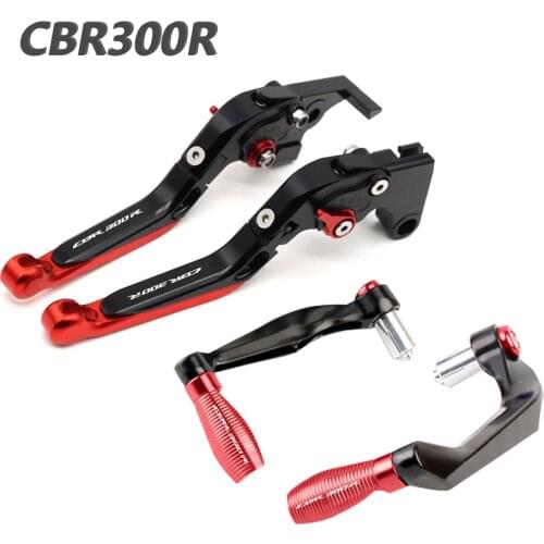 CBR300R 2018 Levers Guard Handguard For Honda CBR 300R 2014-2017 Aluminum Folding Extendable Motorcycle Brake Clutch Lever