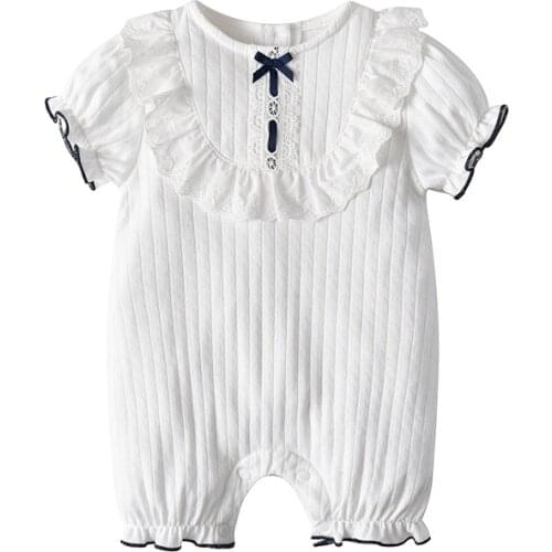 Childrens clothes Korean baby onesies cotton short-sleeved childrens romper cute baby clothes newborn romper