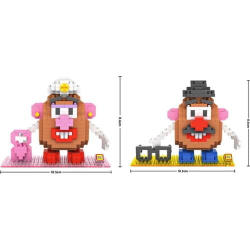 Disney cartoon figures Toy Story micro diamond blocks Mrs. Mr.Potato Head building brick assemble toys for children gifts