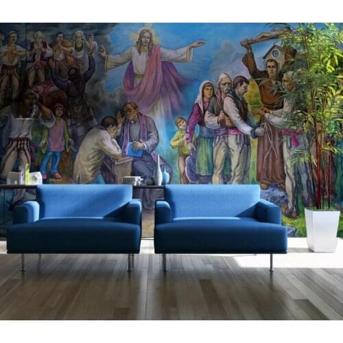Jesus Christ oil painting background wall decoration wallpaper mural