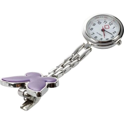 Kili pocket watch - Nurses Wacht Heart rate monitor pocket watch Quartz Butterfly Theme