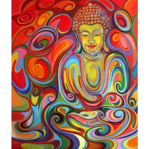 Oil painting buddha Full square/round 5D DIY diamond painting Embroidery Pattern Cross stitch kits mosaic wall stickers