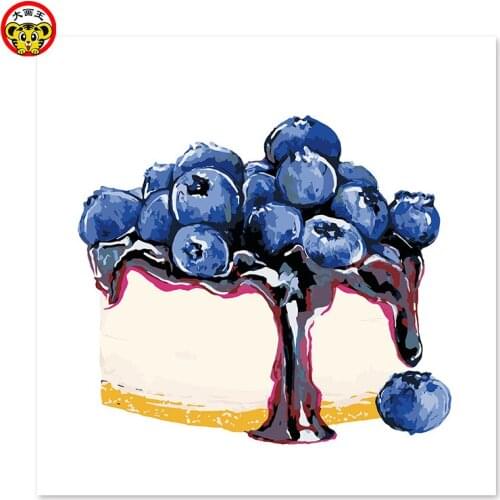 Painting by numbers art paint by number blueberry cake Blue temptation the power of love Seductive