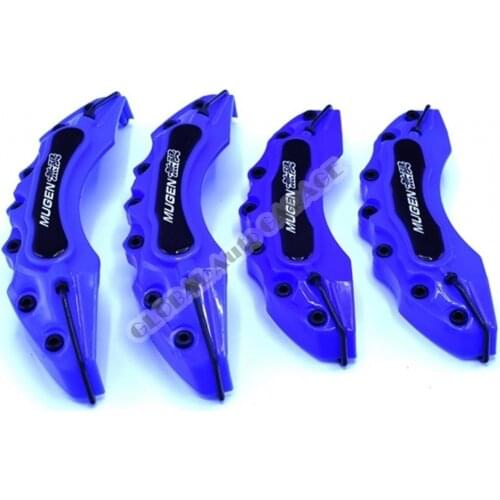 For VW SEAT HONDA PEUGEOT RENAULT Brake Caliper Cover with MUGEN logo Auto Universal Car Antenna Steering Wheel 1 Set AccessorY