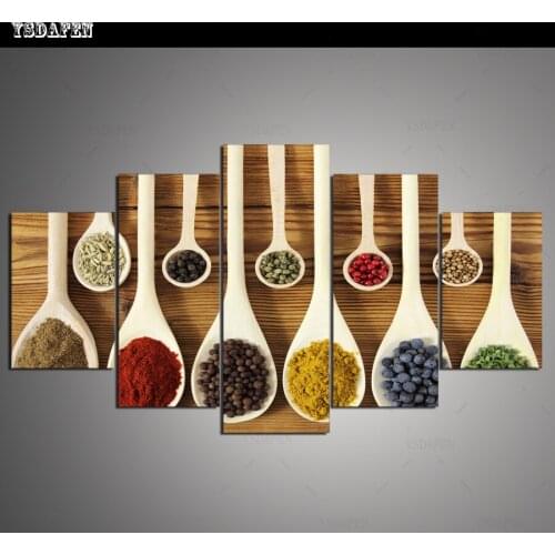 Op de muur HD print olieverf modulaire foto Scenery poster kind room decor woondecoratie 5 stks canvas art z102