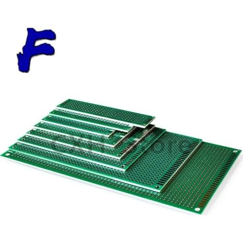 20pcs PCB Prototype Board Circuit Protoboard Universal Stripboard Prototyping Veroboard 2X8 3X7 4X6 5X7 5Pcs Each Mixed Double
