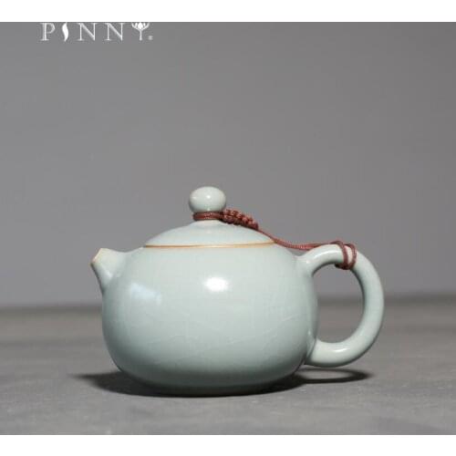 PINNY 220ML Vintage Crack Craft Teapot XISHI Ceramic Kung Fu Tea Pot Traditional Chinese Tea Service