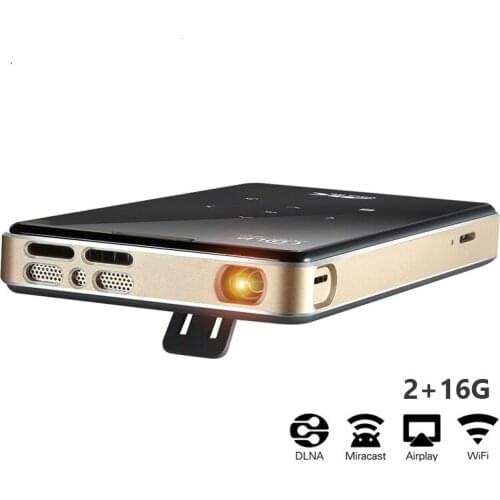 Support 4K Mini Projector,4000mAh battery,Support Miracast Airplay Handheld Mobile Projector Video Beamer