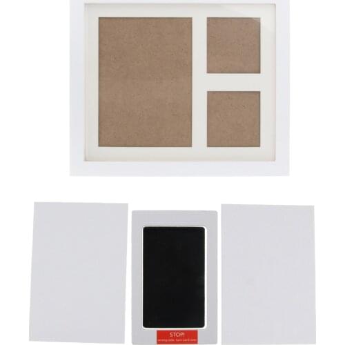 Prettyia Newborn Baby Handprint Footprint Photo Frame Kit with