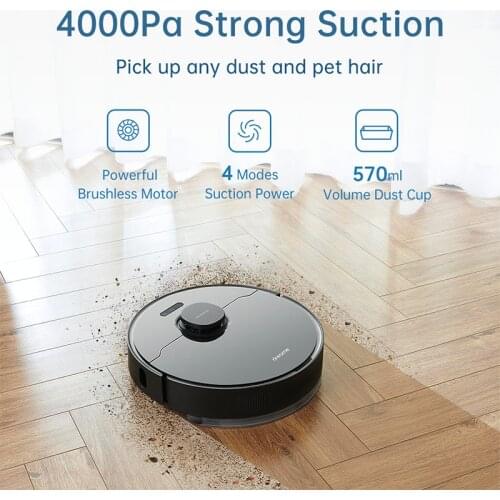 In Stock Dreame Bot L10 Pro Robot Vacuum Cleaner Superb LiDAR Navigation, 4000Pa Suction ,150mins Auto Charge