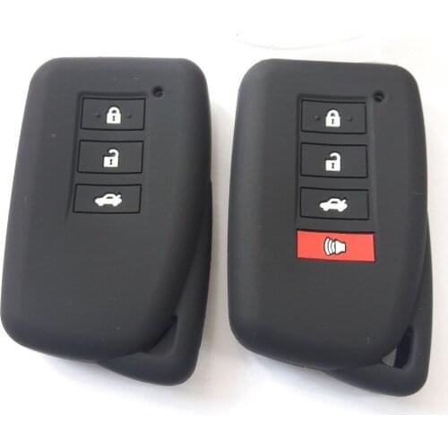 Silicon Keyfob Smart Remote Case Jacket Rubber Holder For Lexus IS ES GS NX GX RX LX RC 200 250 300 350 Keyless Entry Accessory