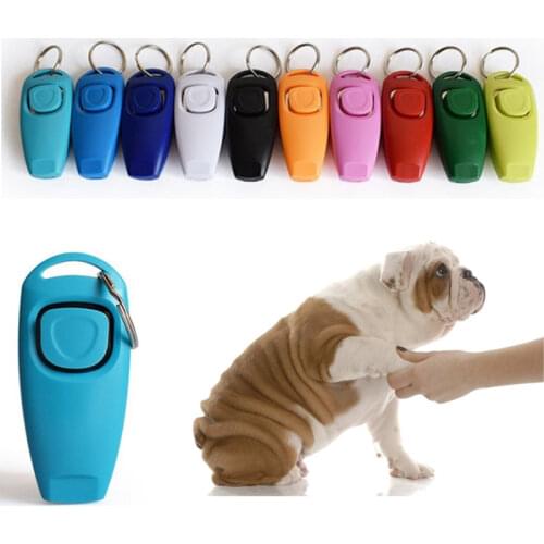 Pet Dog Whistle And Clicker Puppy Stop Barking Training Aid Tool Clicker Portable Trainer Pet Products Supplies