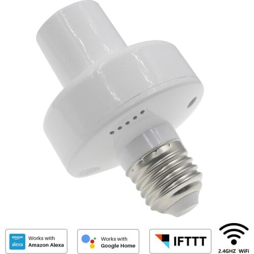 Smart home wifi remote control timing lamp holder wireless switch led light bulb smart lamp holder