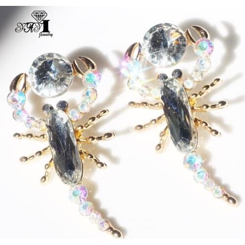 YaYi Jewelry Bohemia New White Glass Rhinestone Dangle Crystal Womens Fashion Ancient Silver Color Gem Wedding Earrings Gift