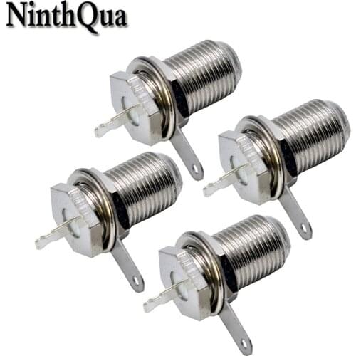 1/2/4pcs British F Female Connector Welded Type Joint TV Set-top Box Antenna Plug Repair Parts